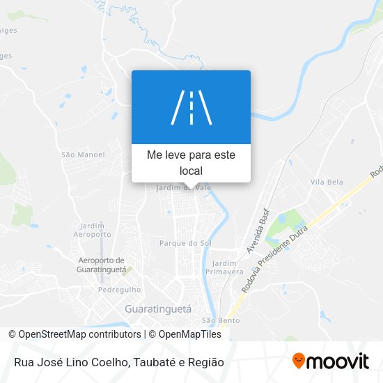 Rua José Lino Coelho mapa