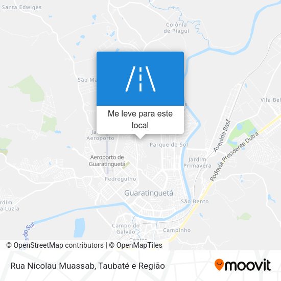 Rua Nicolau Muassab mapa