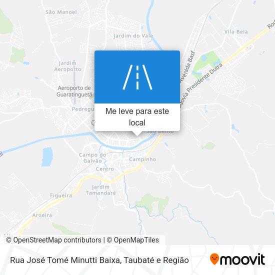 Rua José Tomé Minutti Baixa mapa