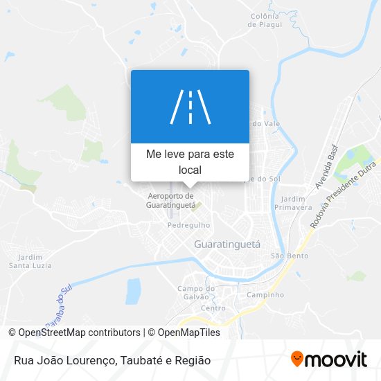 Rua João Lourenço mapa
