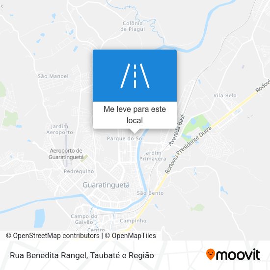 Rua Benedita Rangel mapa