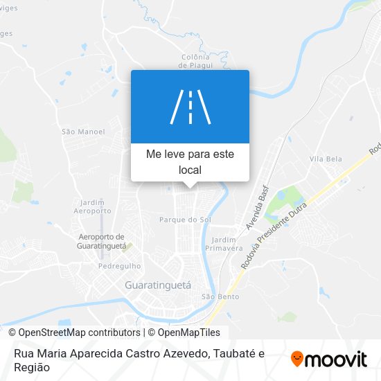 Rua Maria Aparecida Castro Azevedo mapa