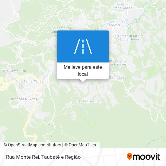 Rua Monte Rei mapa