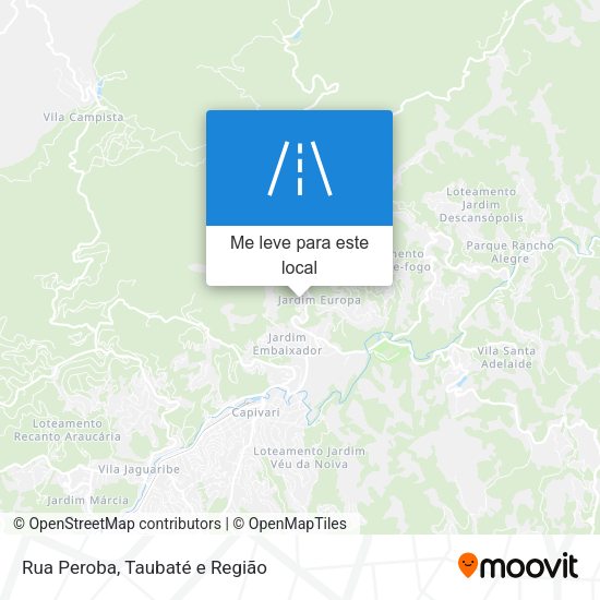 Rua Peroba mapa
