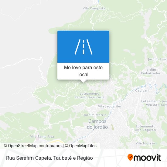 Rua Serafim Capela mapa