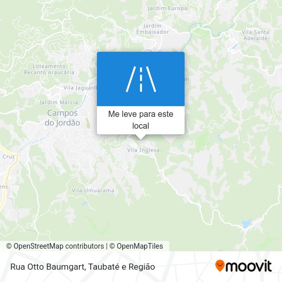 Rua Otto Baumgart mapa
