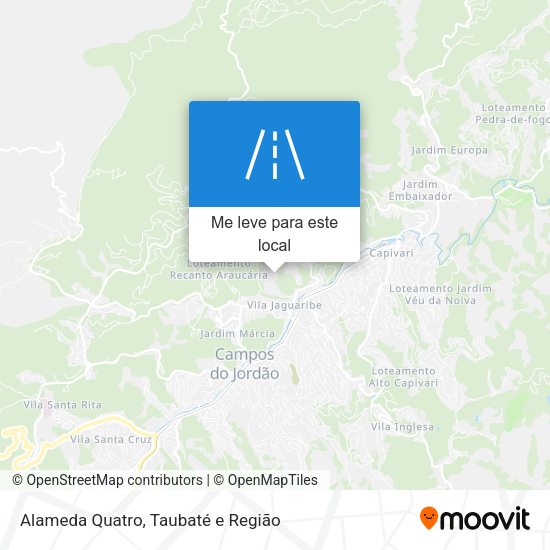 Alameda Quatro mapa