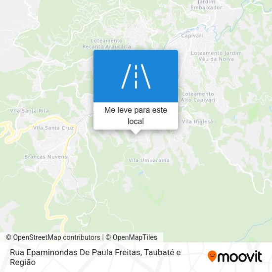 Rua Epaminondas De Paula Freitas mapa