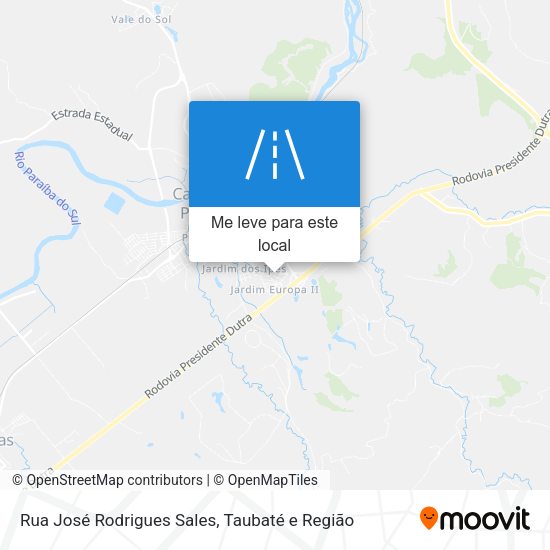 Rua José Rodrigues Sales mapa