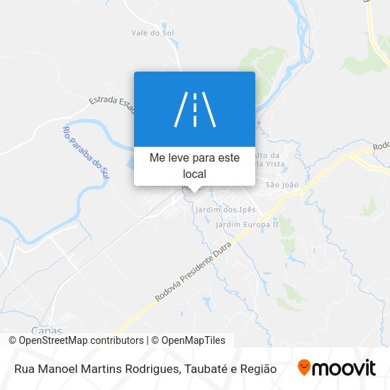 Rua Manoel Martins Rodrigues mapa