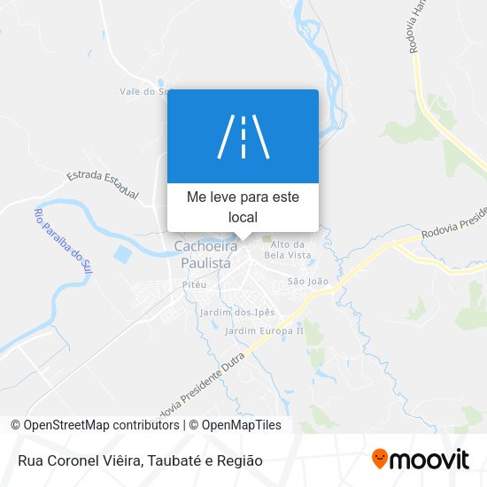 Rua Coronel Viêira mapa