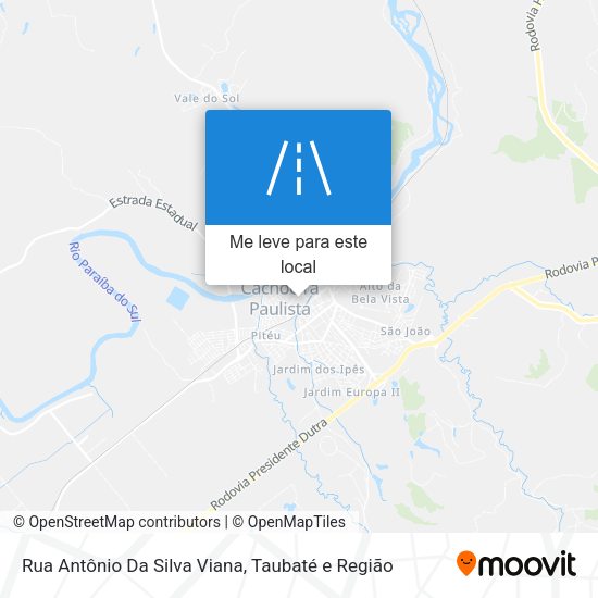 Rua Antônio Da Silva Viana mapa