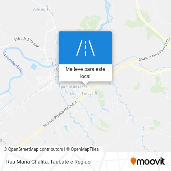 Rua Maria Chalita mapa