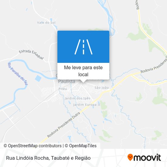 Rua Lindóia Rocha mapa