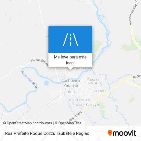 Rua Prefeito Roque Cozzi mapa