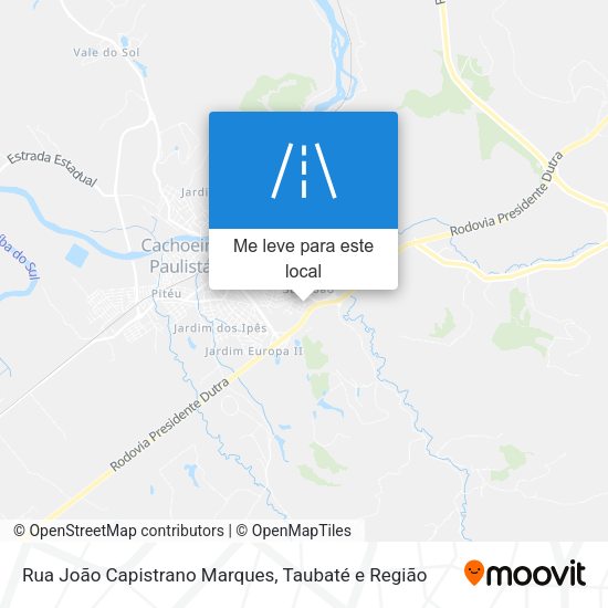 Rua João Capistrano Marques mapa