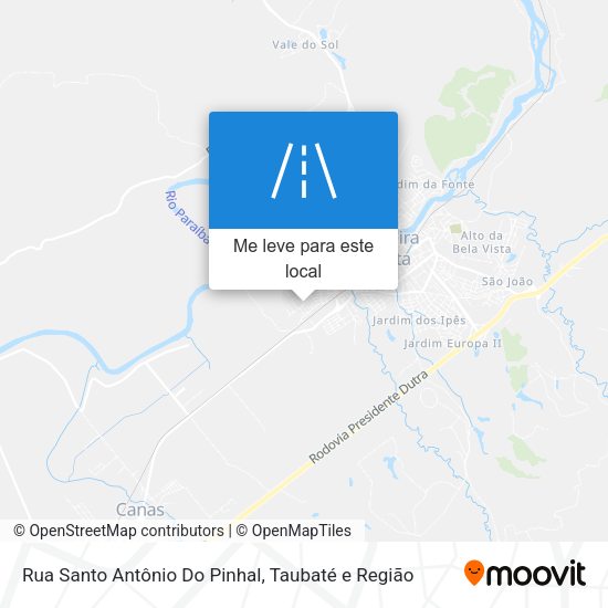 Rua Santo Antônio Do Pinhal mapa
