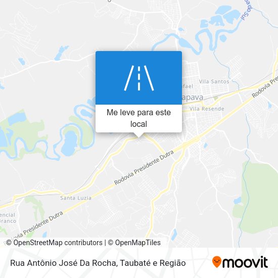 Rua Antônio José Da Rocha mapa