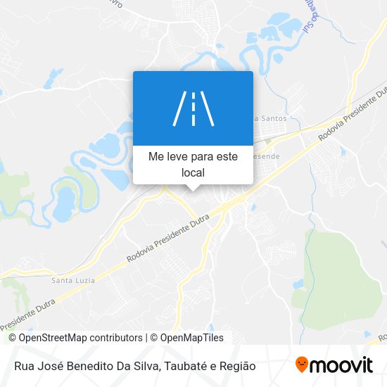 Rua José Benedito Da Silva mapa