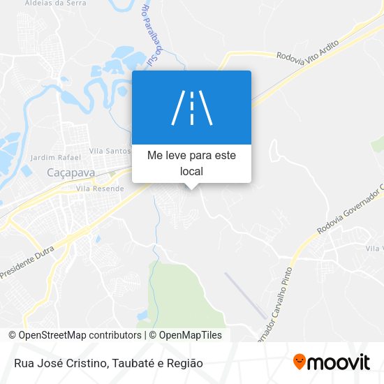 Rua José Cristino mapa