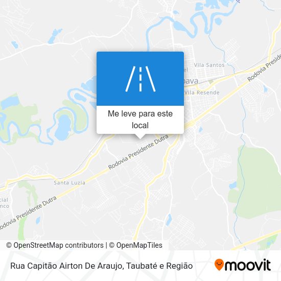 Rua Capitão Airton De Araujo mapa