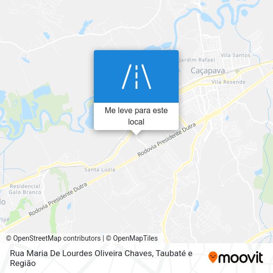 Rua Maria De Lourdes Oliveira Chaves mapa