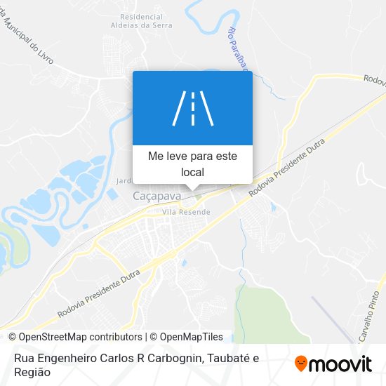 Rua Engenheiro Carlos R Carbognin mapa