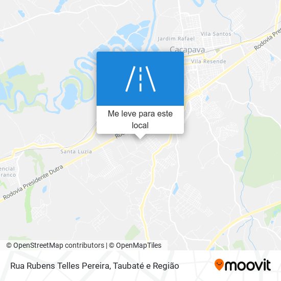 Rua Rubens Telles Pereira mapa