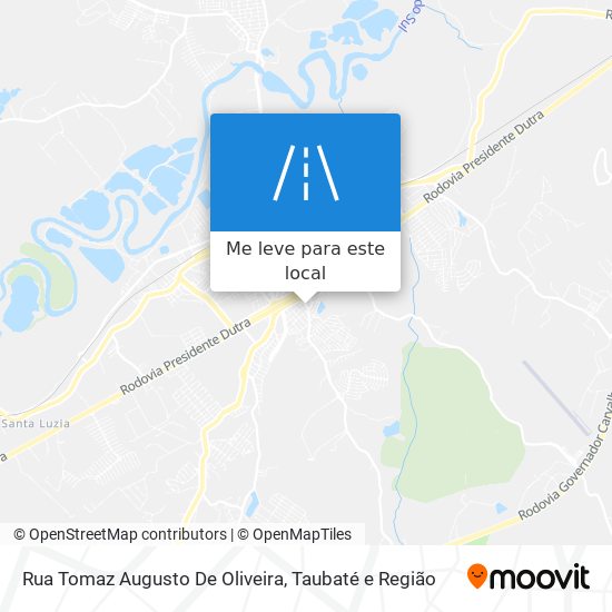 Rua Tomaz Augusto De Oliveira mapa