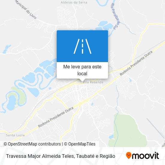 Travessa Major Almeida Teles mapa