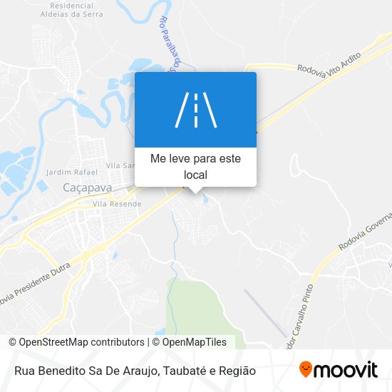 Rua Benedito Sa De Araujo mapa