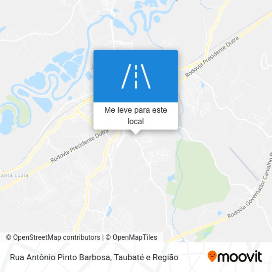 Rua Antônio Pinto Barbosa mapa