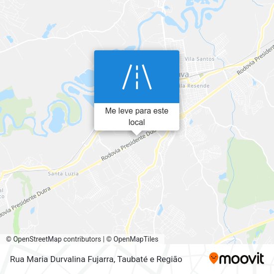 Rua Maria Durvalina Fujarra mapa