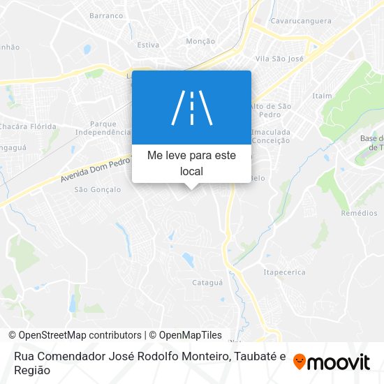 Rua Comendador José Rodolfo Monteiro mapa