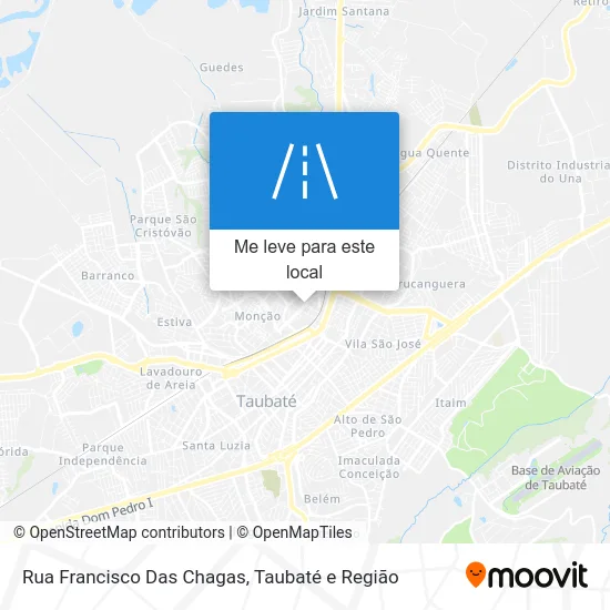 Rua Francisco Das Chagas mapa