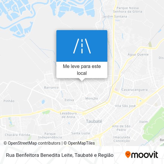 Rua Benfeitora Benedita Leite mapa