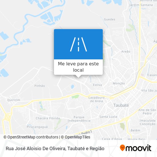 Rua José Aloisio De Oliveira mapa