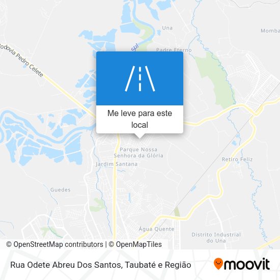 Rua Odete Abreu Dos Santos mapa