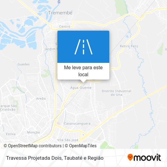 Travessa Projetada Dois mapa