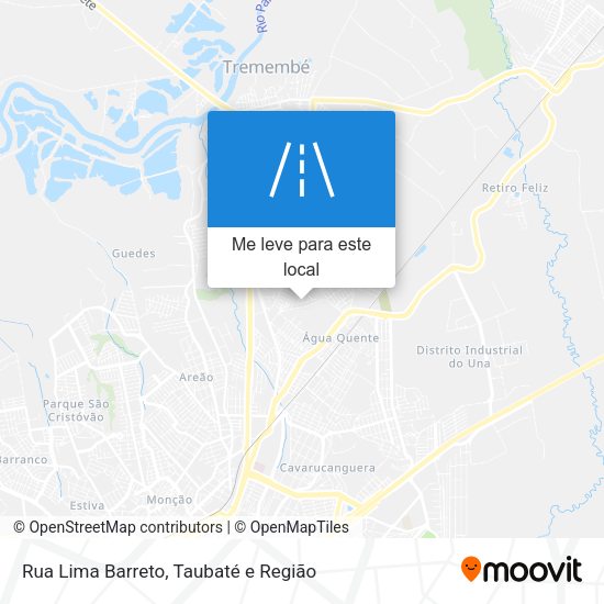 Rua Lima Barreto mapa