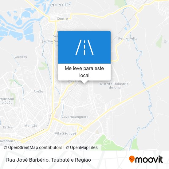 Rua José Barbério mapa