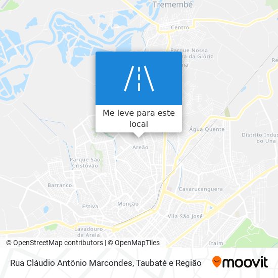 Rua Cláudio Antônio Marcondes mapa