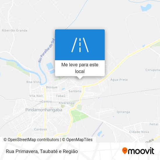 Rua Primavera mapa