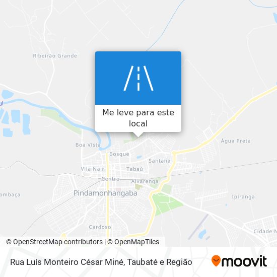 Rua Luís Monteiro César Miné mapa