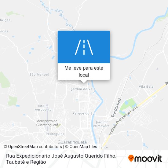 Rua Expedicionário José Augusto Querido Filho mapa