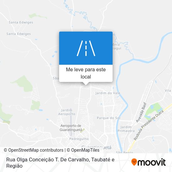 Rua Olga Conceição T. De Carvalho mapa