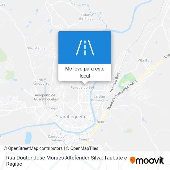 Rua Doutor José Moraes Altefender Silva mapa