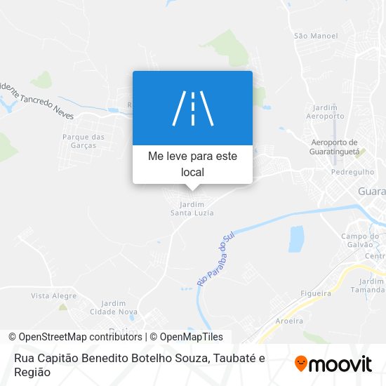 Rua Capitão Benedito Botelho Souza mapa