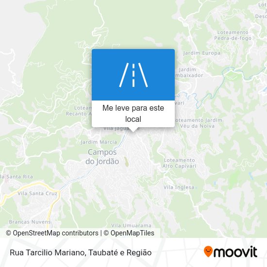 Rua Tarcilio Mariano mapa