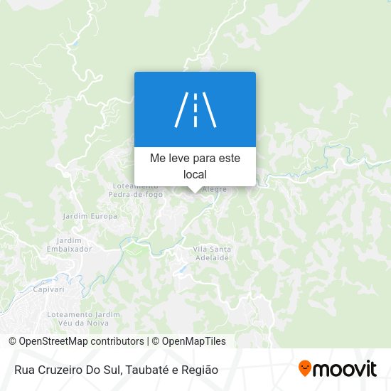 Rua Cruzeiro Do Sul mapa